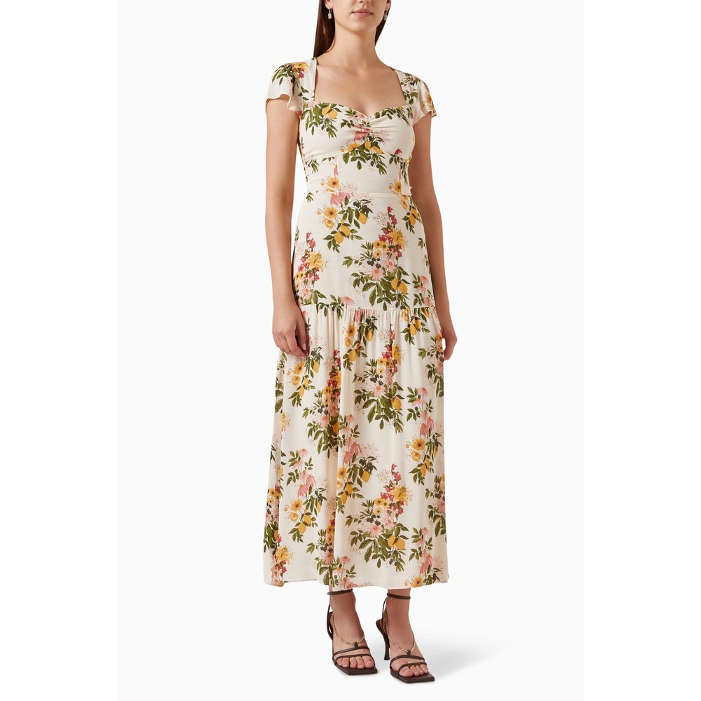 Reformation Myah Floral Dress Size 4